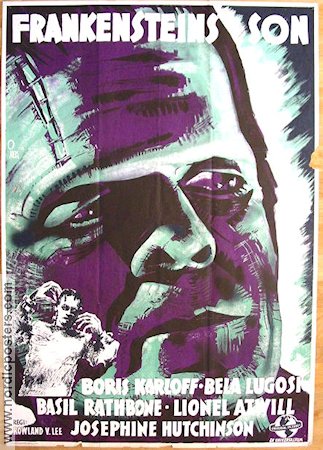 Son of Frankenstein 1939 movie poster Boris Karloff