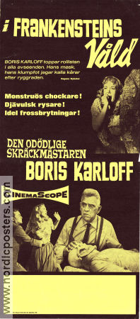 Frankenstein 1970 1958 movie poster Boris Karloff Tom Duggan Jana Lund Howard W Koch Find more: Frankenstein