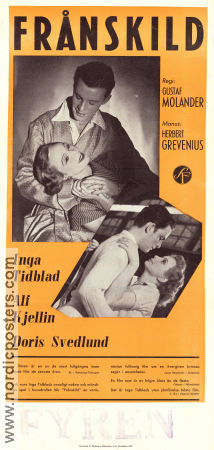 Frånskild 1951 movie poster Inga Tidblad Doris Svedlund Alf Kjellin Gustaf Molander