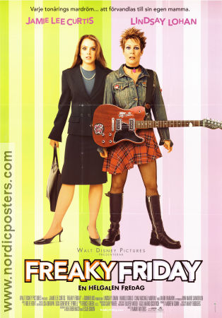 Freaky Friday 2003 movie poster Jamie Lee Curtis Lindsay Lohan Mark Waters Instruments