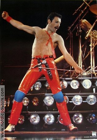 Queen 1981 movie poster Freddie Mercury Rock and pop