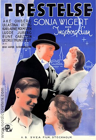 Frestelse 1940 movie poster Sonja Wigert Åke Ohberg