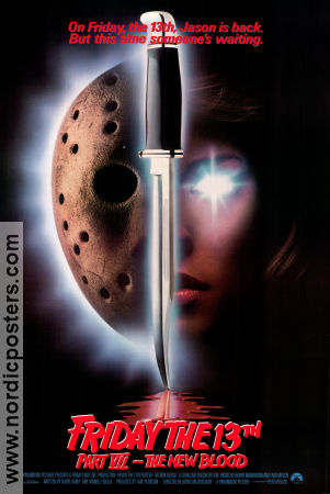 Friday the 13th part 7 1988 movie poster Terry Kiser Jennifer Banko John Carl Buechler