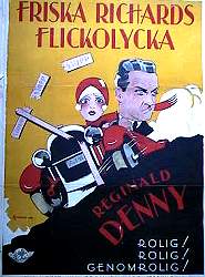 Red Hot Speed 1929 movie poster Reginald Denny Cars and racing