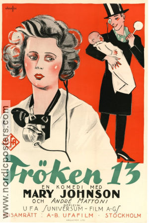 Das Fräulein vom Amt 1925 movie poster Mary Johnson André Mattoni