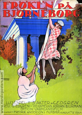 Fröken på Björneborg 1922 movie poster Edit Ernholm Gustaf Edgren