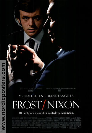 Frost Nixon 2008 movie poster Frank Langella Michael Sheen Ron Howard Politics