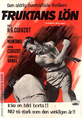 Le salaire de la peur 1953 poster Yves Montand Henri-Georges Clouzot