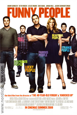 Funny People 2009 movie poster Adam Sandler Seth Rogen Judd Apatow