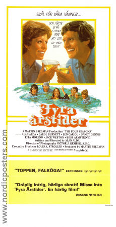 The Four Seasons 1981 movie poster Carol Burnett Len Cariou Alan Alda