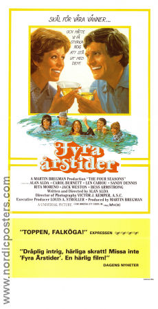 The Four Seasons 1981 movie poster Carol Burnett Len Cariou Sandy Dennis Alan Alda