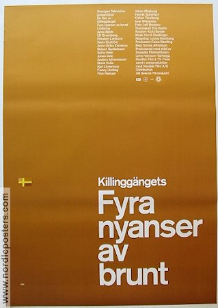 Fyra nyanser av brunt 2003 movie poster Killinggänget Robert Gustafsson Tomas Alfredson