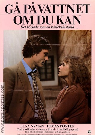 Gå på vattnet om du kan 1979 movie poster Lena Nyman Thomas Pontén Anni-Frid Lyngstad Stig Björkman