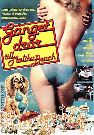 Gänget drar till Malibu Beach 1978 poster Kim Lankford James Daughton Susan Player Robert J Rosenthal Strand Skola