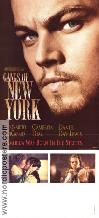 Gangs of New York 2002 movie poster Leonardo DiCaprio Cameron Diaz Daniel Day-Lewis Martin Scorsese Gangs