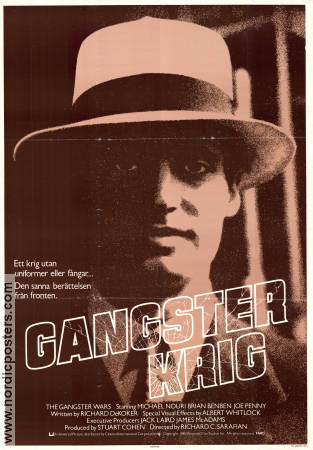 The Gangster Wars 1981 movie poster Michael Nouri Brian Benben Joe Penny Richard C Sarafian Mafia