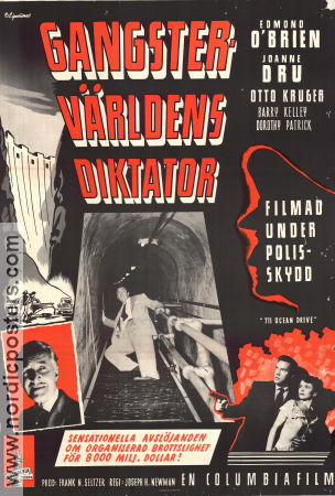 711 Ocean Drive 1950 movie poster Edmond O´Brien Joanne Dru Otto Kruger Joseph M Newman Film Noir