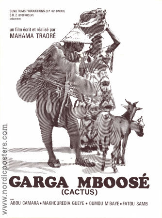 Garga Mboosé 1975 movie poster Abou Camara Mahama Traoré Country: Senegal