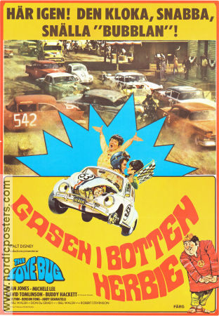 The Love Bug 1968 movie poster Dean Jones Michele Lee David Tomlinson Robert Stevenson Cars and racing Sports