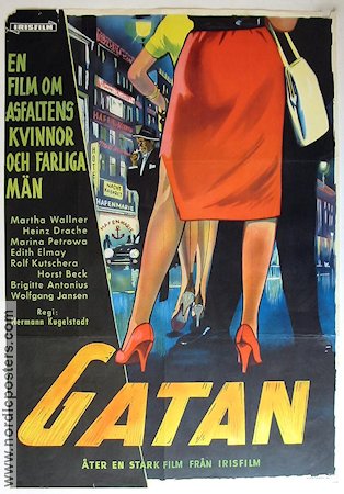 Die Strasse 1959 movie poster Martha Wallner Hermann Kugelstadt Ladies