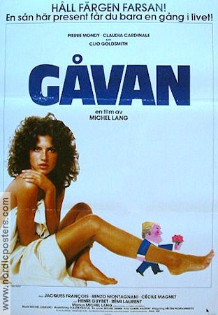 Le Cadeau 1982 movie poster Claudia Cardinale Pierre Mondy Michel Lang