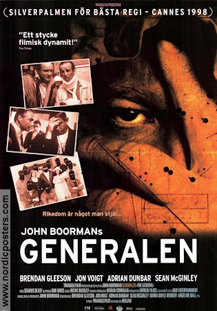 The General 1998 movie poster Brendan Gleeson Jon Voight John Boorman