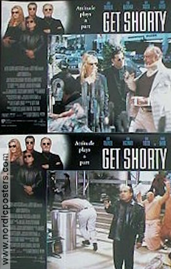 Get Shorty 1995 lobby card set John Travolta Danny de Vito Gene Hackman Rene Russo