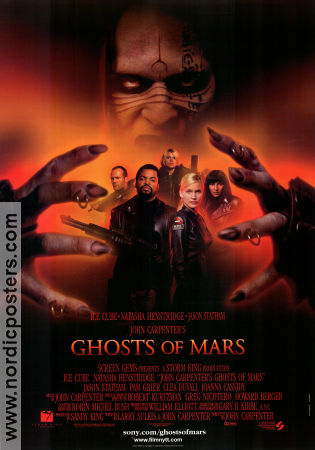 Ghosts of Mars 2001 movie poster Natasha Henstridge Ice Cube Pam Grier John Carpenter