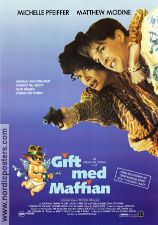 Gift med maffian 1988 poster Michelle Pfeiffer Matthew Modine Jonathan Demme Maffia