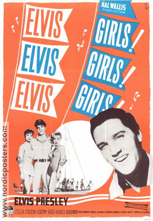 Girls! Girls! Girls! 1962 movie poster Elvis Presley Stella Stevens Jeremy Slate Norman Taurog Musicals