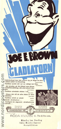 The Gladiator 1938 movie poster Joe E Brown