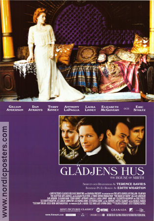 Glädjens hus 2000 poster Gillian Anderson Dan Aykroyd Eleanor Bron Terence Davies