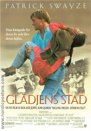 City of Joy 1992 movie poster Patrick Swayze Pauline Collins Om Puri Roland Joffé Gangs