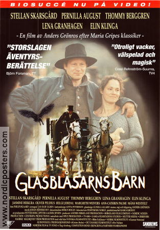 Glasblåsarns barn 1998 poster Lena Granhagen Stellan Skarsgård Anders Grönros Writer: Maria Gripe Kids