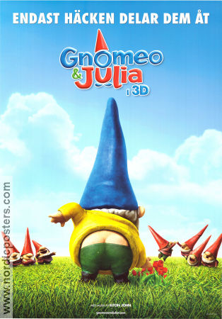 Gnomeo and Juliet 2011 movie poster James McAvoy Kelly Asbury Animation