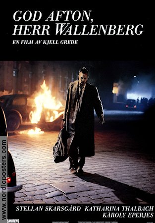 God afton Herr Wallenberg 1990 movie poster Stellan Skarsgård Katharina Thalbach Karoly Eperjes Kjell Grede Find more: Nazi