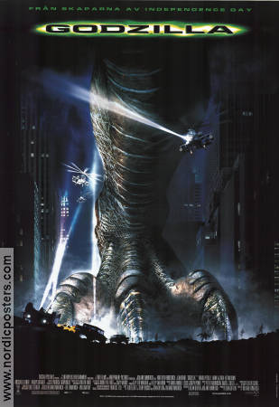 Godzilla 1998 poster Matthew Broderick Roland Emmerich