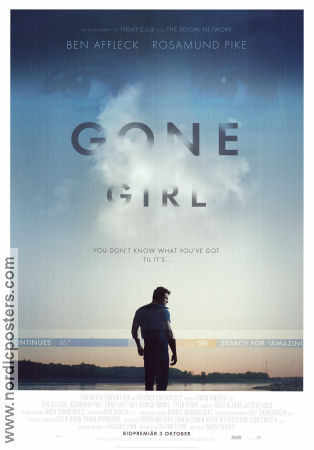 Gone Girl 2014 poster Ben Affleck Rosamund Pike Neil Patrick Harris David Fincher