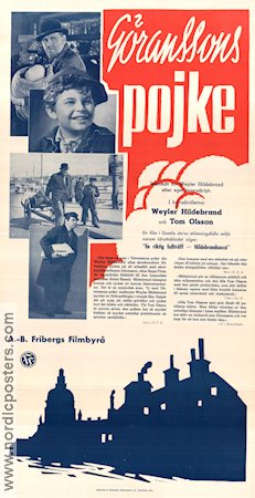 Göranssons pojke 1941 poster Tom Olsson Eric Abrahamsson Weyler Hildebrand Barn Hitta mer: Stockholm