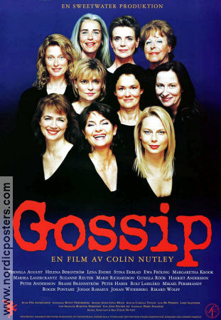 Gossip 2000 movie poster Pernilla August Helena Bergström Lena Endre Stina Ekblad Ewa Fröling Suzanne Reuter Marie Richardson Margaretha Krook Colin Nutley Ladies