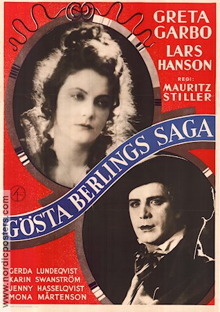 The Atonement of Gosta Berling 1924 movie poster Greta Garbo Lars Hanson Mauritz Stiller Writer: Selma Lagerlöf Find more: Silent movie