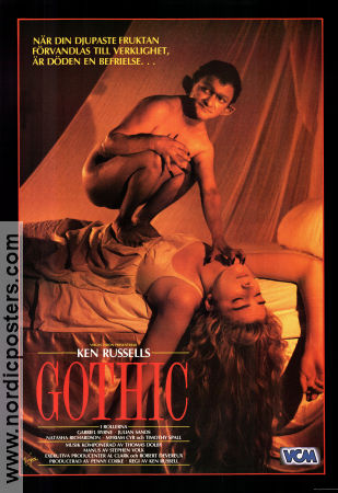 Gothic 1986 movie poster Gabriel Byrne Julian Sands Natasha Richardson Ken Russell