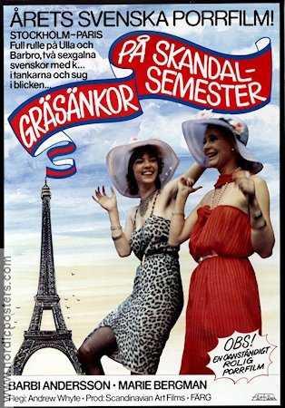 Gräsänkor på skandalsemester 1980 movie poster Barbi Andersson Marie Bergman Andrei Feher