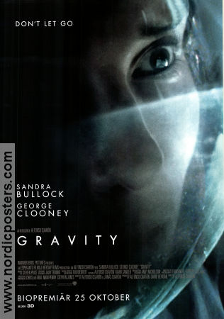Gravity 2013 poster Sandra Bullock Alfonso Cuaron