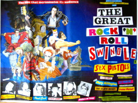 The Great Rock n Roll Swindle 1979 movie poster Sex Pistols Rock and pop Punk