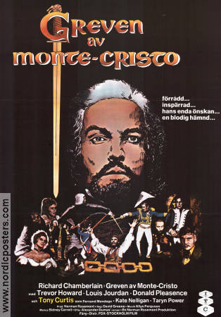 Greven av Monte-Cristo 1976 movie poster Richard Chamberlain