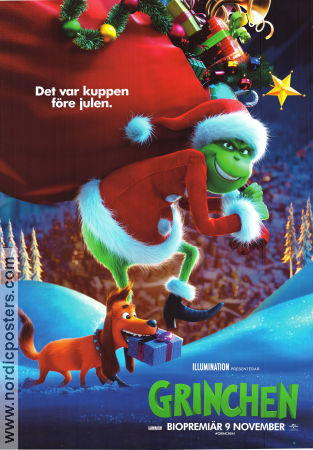 The Grinch 2018 movie poster Benedict Cumberbatch Yarrow Cheney Animation Holiday
