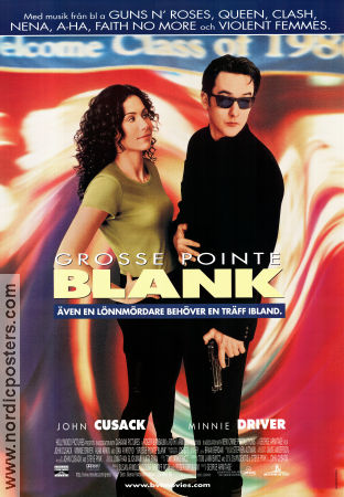 Grosse Pointe Blank 1997 poster John Cusack Minnie Driver Dan Aykroyd Jenna Elfman George Armitage