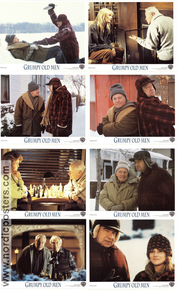 Grumpy Old Men 1993 lobby card set Jack Lemmon Walter Matthau Ann-Margret Donald Petrie