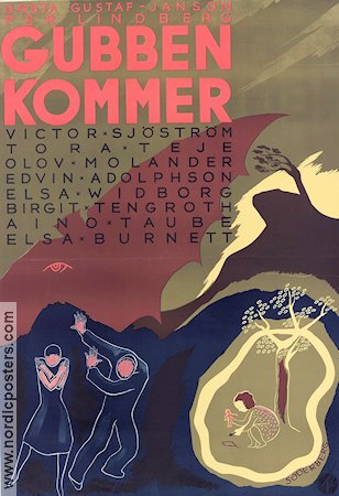 Gubben kommer 1939 movie poster Victor Sjöström Tora Teje Birgit Tengroth